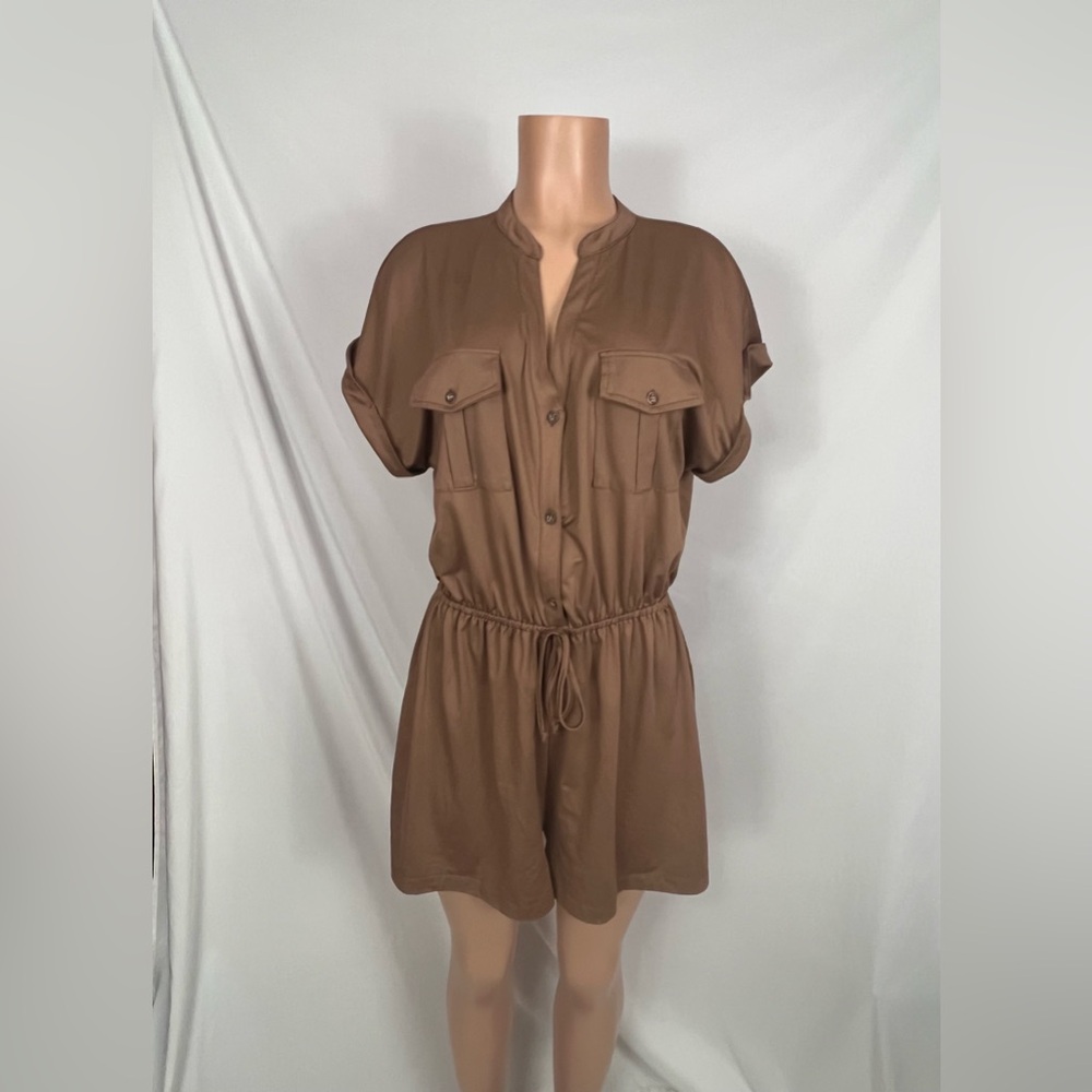 Daytrip Brown Romper